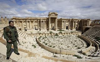 Os soldados do Estado Islâmico deixaram recentemente a cidade de Palmira (Reprodução/Telegraph).