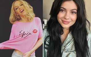 Kylie Jenner e Minogue se desentendem por causa do nome