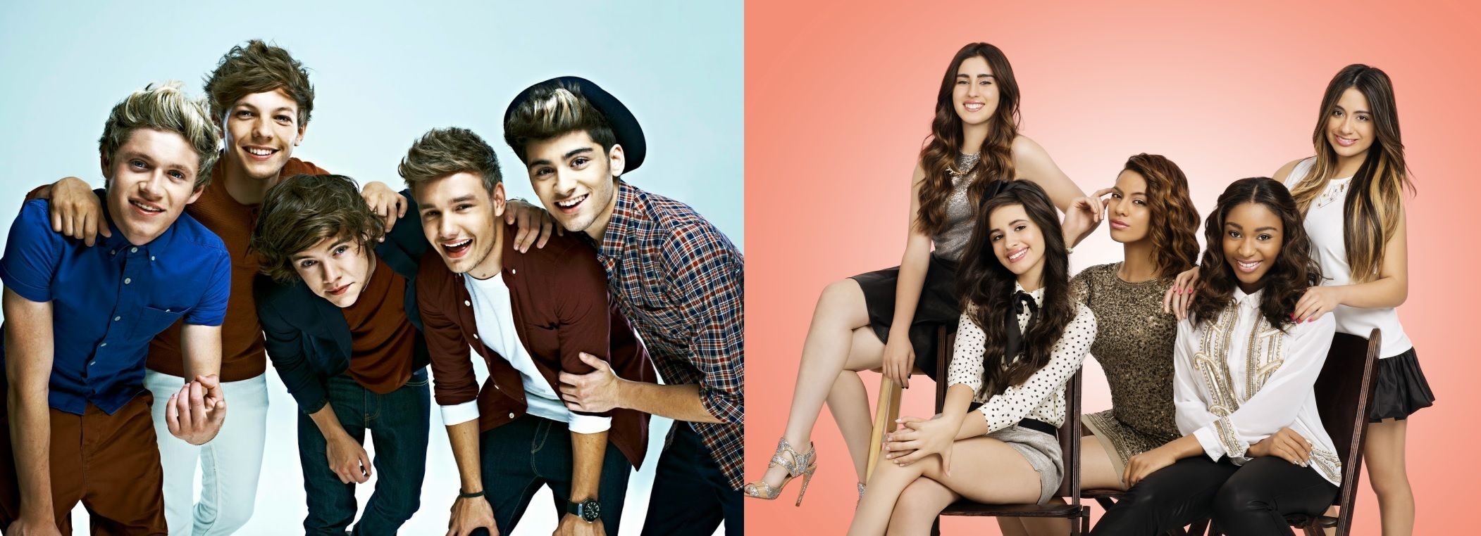 As bandas One Direction e Fifth Harmony foram formadas durante o programa, em suas versões britânica e americana, respectivamente (Divulgação).
